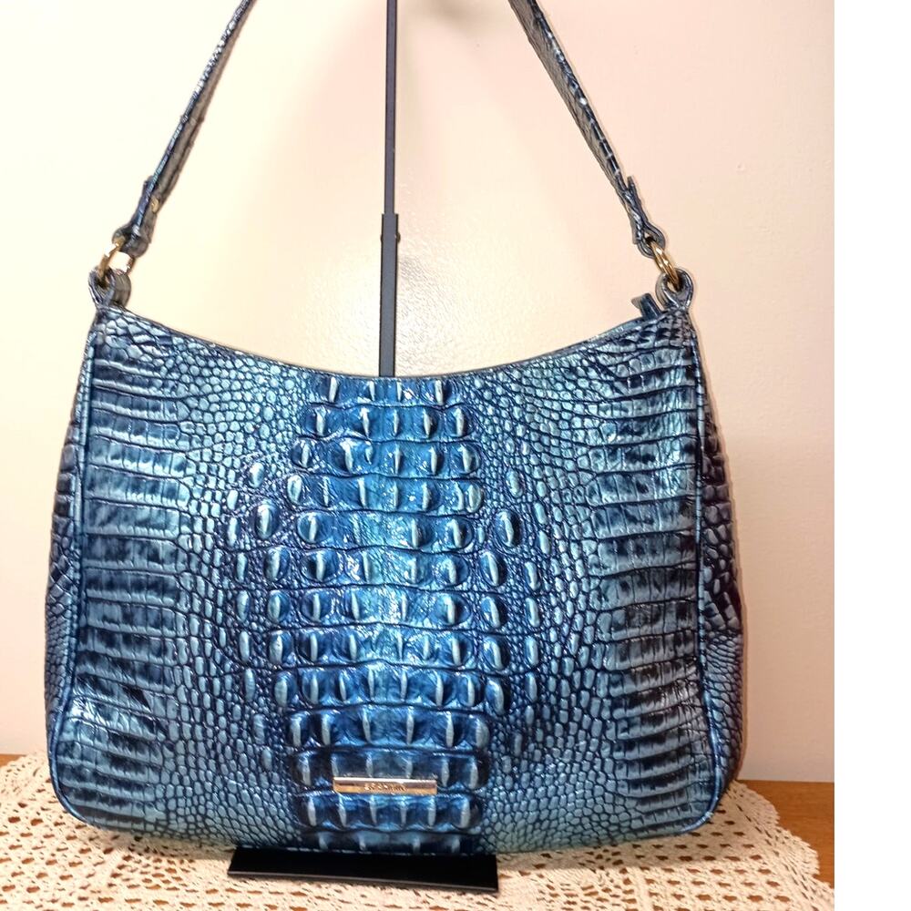Brahmin Noelle in Verdigris Shoulder Bag-